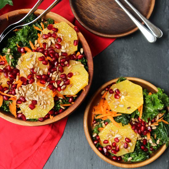 Winter Kale and Citrus Salad - Recipe photo by whatstheovenonfor