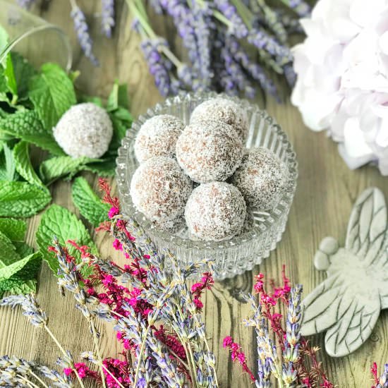 Choc Peppermint Fudge Bliss Balls - Recipe photo by Whole Natural Kitchen
