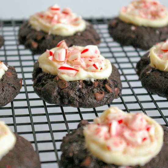 Triple Chocolate Peppermint Cookies - Recipe photo by Eva Minette