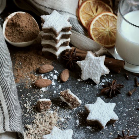 Cinnamon Stars aka Zimtsterne - Recipe photo by Lemon Thymes