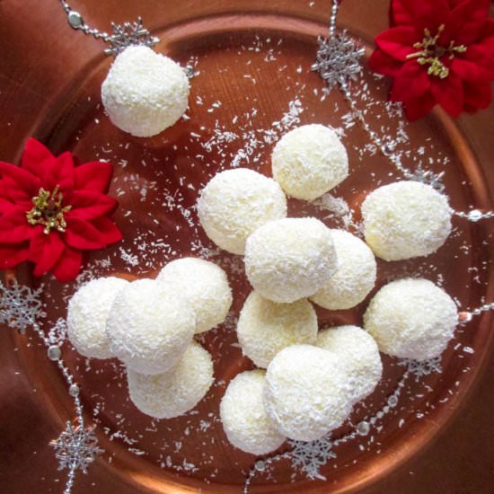 Coconut Raffaello Truffles - Recipe photo by Blondie-ish at kitchen