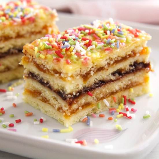 Layered Cake with Jam – Harlequin - Recipe photo by adinutza