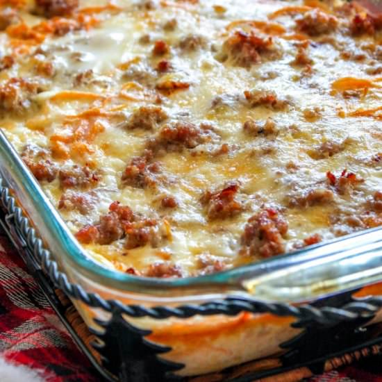 Make-Ahead Breakfast Casserole - Recipe photo by percolatekitchen