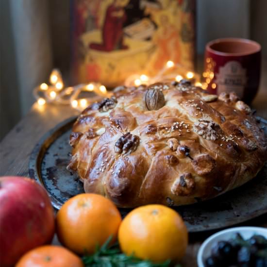 Christopsomo Greek Christmas Bread - Recipe photo by Katerinaskouzina
