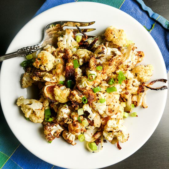Roasted Cauliflower and Onion - Recipe photo by On The Go Bites