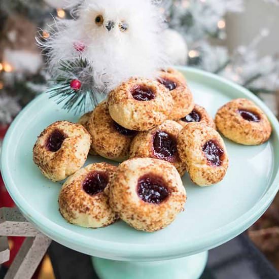 GF Thumbprint Cookies with Cherry - Recipe photo by Only Gluten Free Recipes