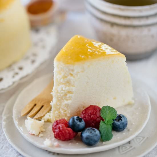 Japanese souffle cheesecake - Recipe photo by Chopstick Chronicles