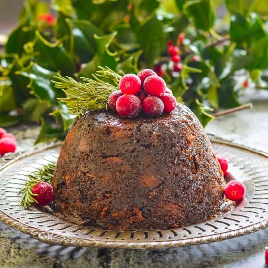 The Ultimate Christmas Pudding - Recipe photo by AVirtualVegan