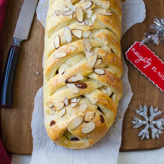 Raspberry Almond Cream Cheese Braid - Recipe photo by garlic and zest