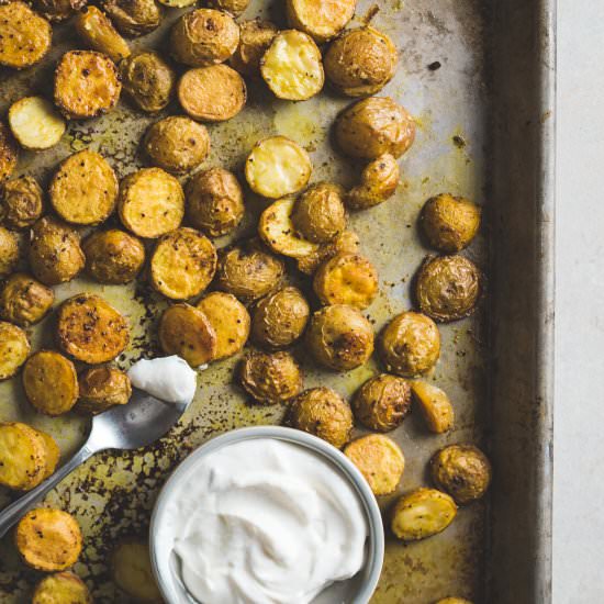 GHEE & SPICED ROASTED CRISPY POTATO - Recipe photo by mylavenderblues