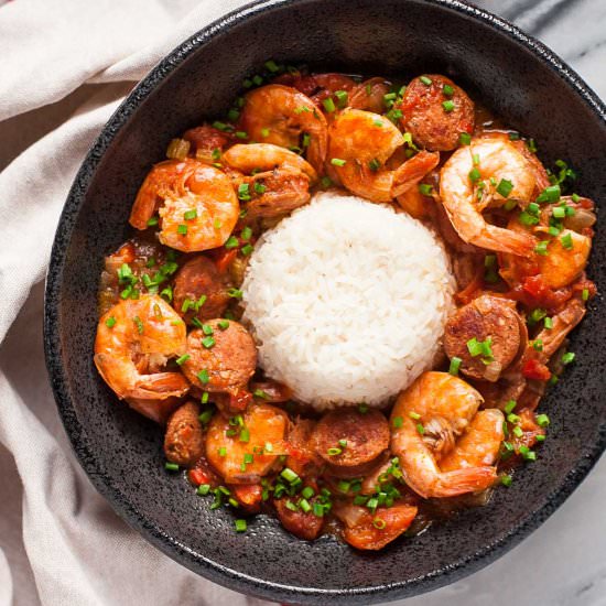 Shrimp and Sausage Gumbo - Recipe photo by acalculatedwhisk