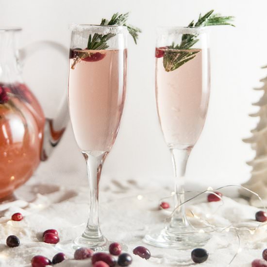 Cranberry Champagne Cocktails - Recipe photo by SeasonedSprinkles