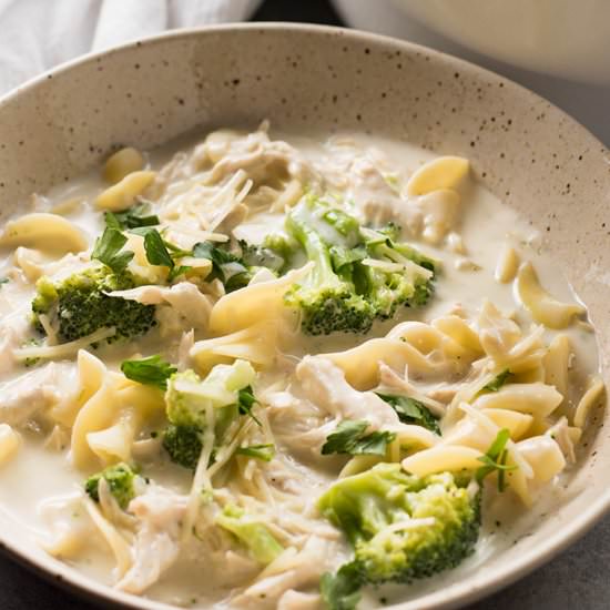 Chicken Alfredo Soup - Recipe photo by TheSaltyMarshmallow