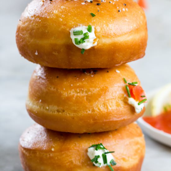 Everything Bagel Sufganiyo - Recipe photo by WhatJewWannaEat