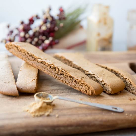 Gingerbread Biscotti - Recipe photo by thrivingonpaleo