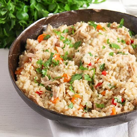 Simple Chicken and Vegetable Pilaf - Recipe photo by adinutza