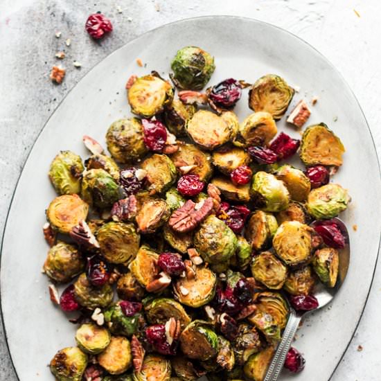 Miso Roasted Brussel Sprouts - Recipe photo by lazycatkitchen