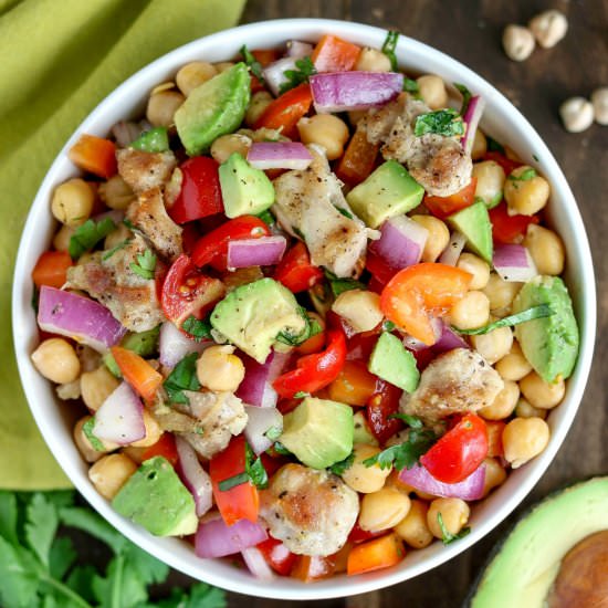 Chicken Chickpea Salad - Recipe photo by karylhenry