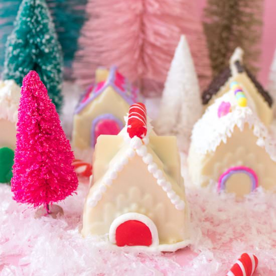 Gingerbread House Cake Bombs - Recipe photo by clubcrafted