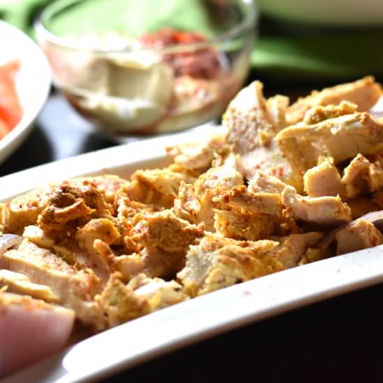 Easy Low Carb Chicken Shawarma - Recipe photo by Spice Cravings
