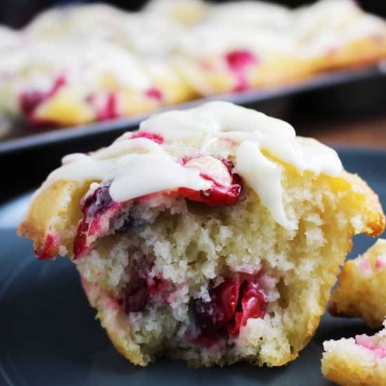 Cranberry Orange Yogurt Muffins - Recipe photo by Our Happy Mess
