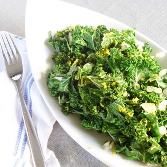 10 Minute Simple Greens - Recipe photo by peelwithzeal