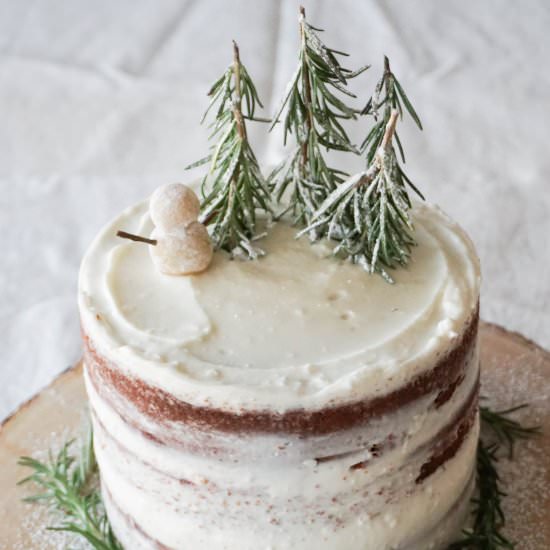 Wintery Red Velvet Cake - Recipe photo by EatChoFood