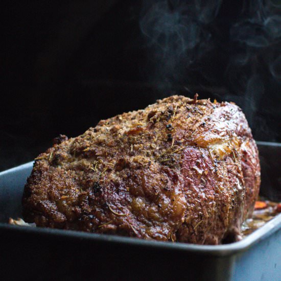 Traeger Prime Rib Roast - Recipe photo by Or Whatever You Do