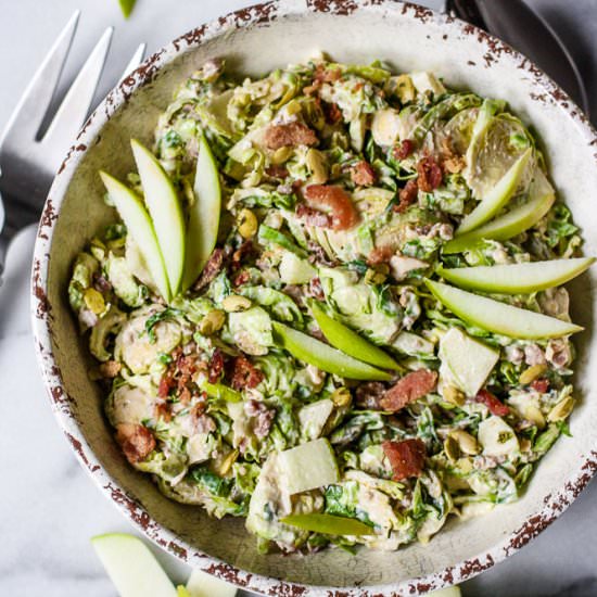 Brussels Sprouts & Apple Salad - Recipe photo by kitchenofyouth