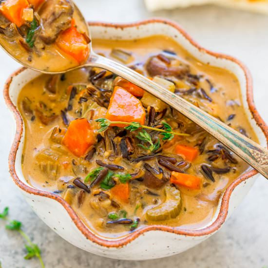 Creamy Wild Rice Soup - Recipe photo by Averie