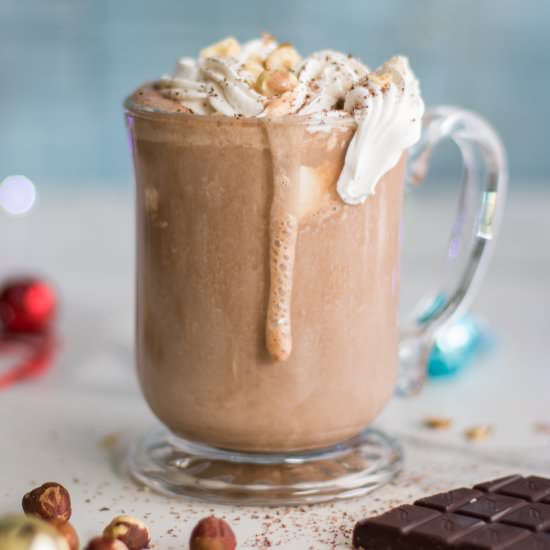 Hazelnut Hot Cocoa - Recipe photo by SunkissedKitchen