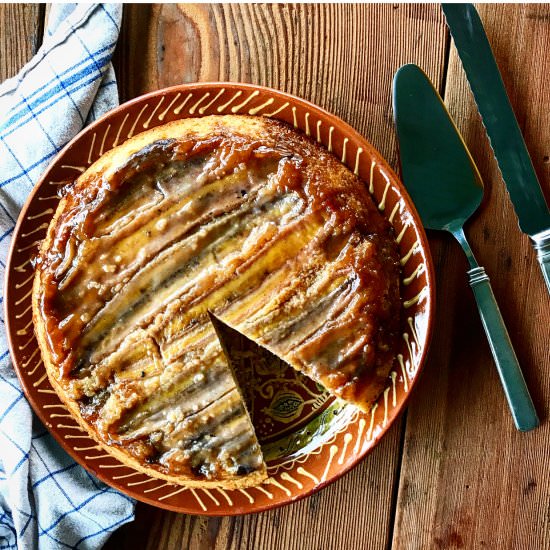 Banana Upside Down Cake - Recipe photo by jessie sheehan bakes
