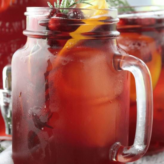 Pomegranate Iced Tea Punch - Recipe photo by simplymaderecipesbyamber