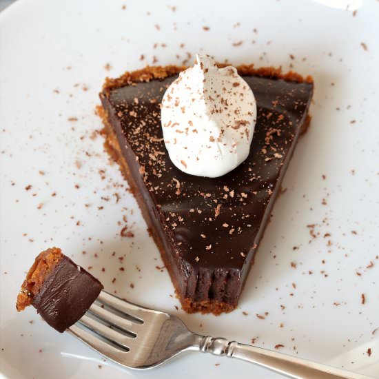Dark Chocolate Tart - Recipe photo by tms1