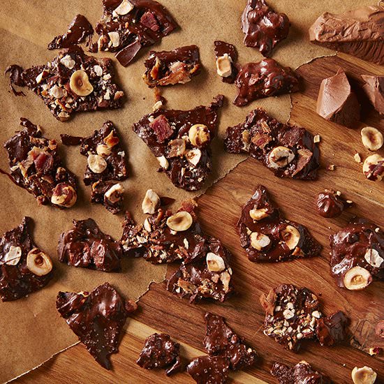 Bacon Hazelnut Bark - Recipe photo by Photoappetite