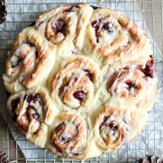 Cranberry Breakfast Rolls - Recipe photo by katiebirdbakes