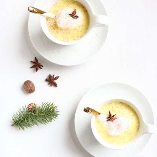 Vegan Turmeric Eggnog - Recipe photo by AbrasKitchen