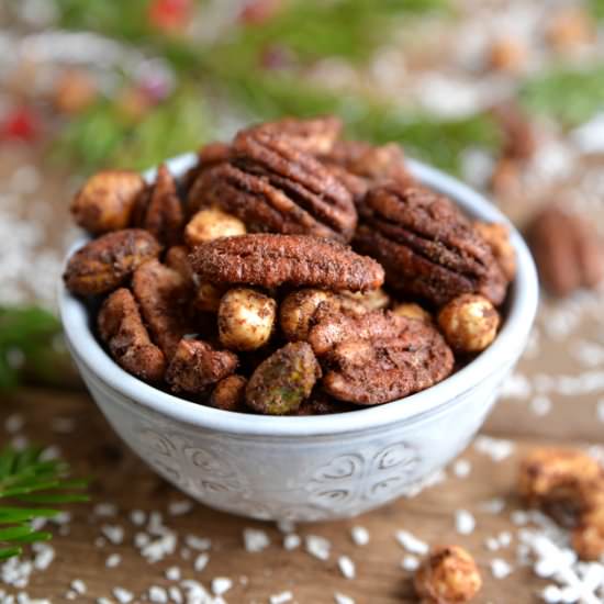 Cinnamon Candied Nuts - Recipe photo by waffleandwhisk