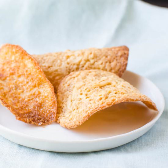 Coconut Cashew Tuiles - Recipe photo by garlic and zest
