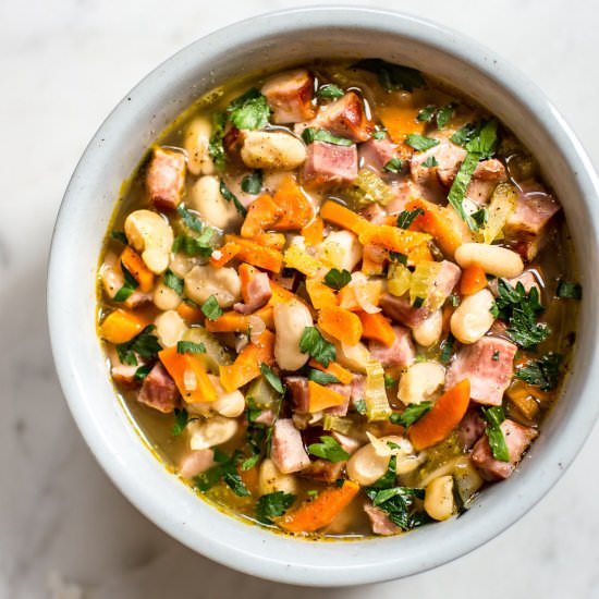 Ham and Bean Soup - Recipe photo by saltandlavender