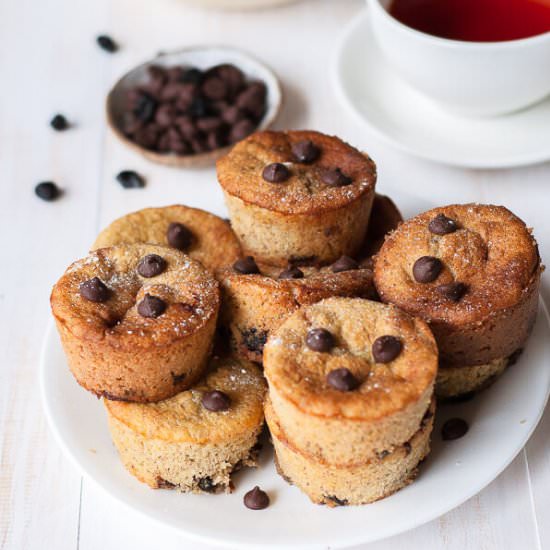 Sugar Free Chocolate Chip Muffins - Recipe photo by MySugarFreeKitchen