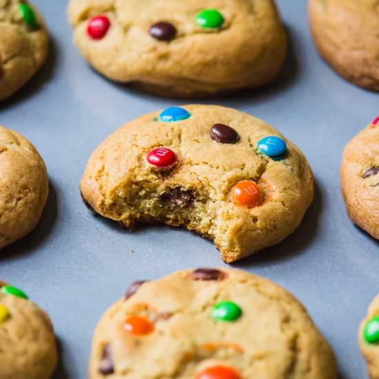 M&M Cookies - Recipe photo by Palaharam