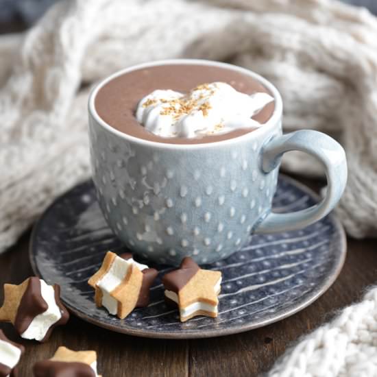 Gingerbread Hot Chocolate - Recipe photo by waffleandwhisk