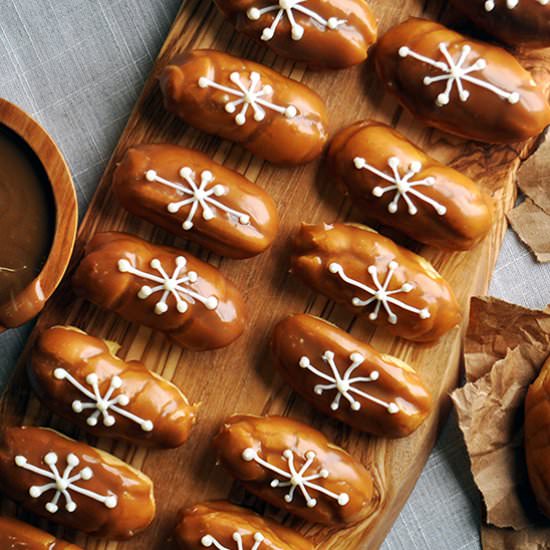 Mini Butterscotch Eclairs - Recipe photo by BatterandDough