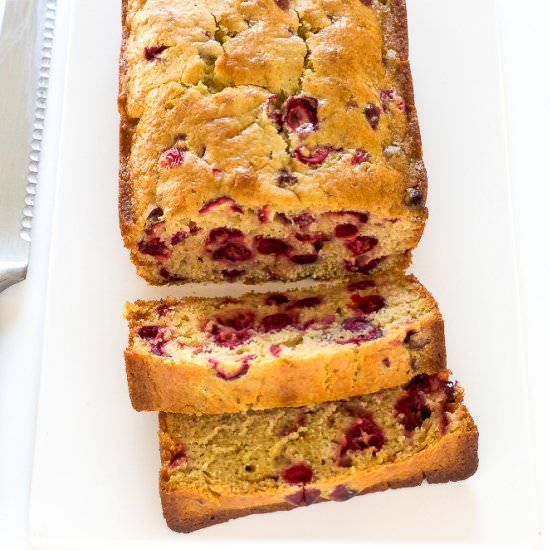 Cranberry Orange Bread - Recipe photo by ChefSavvy