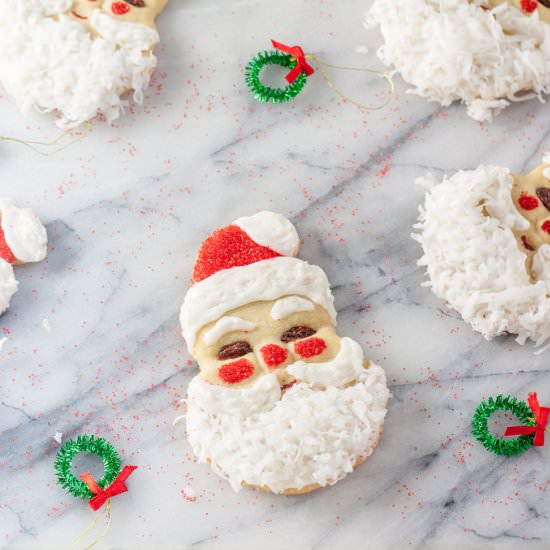 Santa Claus Cut–Out Cookies - Recipe photo by BinkysCulinaryCarnival
