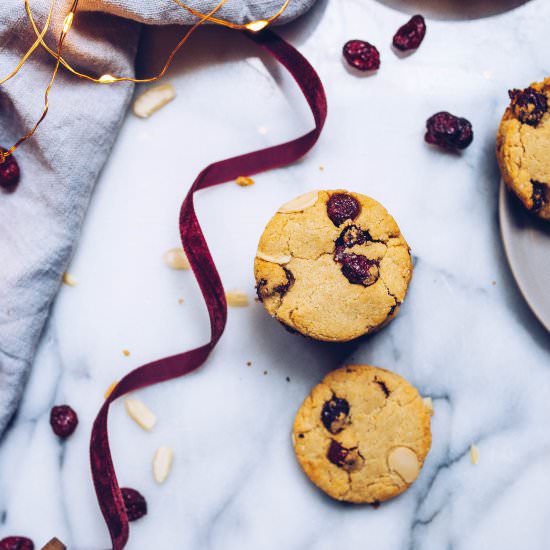 Paleo Cranberry Almond Shortbread - Recipe photo by food by mars