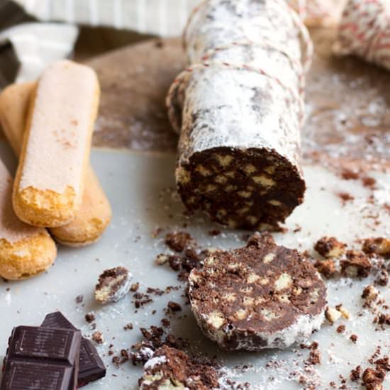 SALAME AL CIOCCOLATO - Recipe photo by sugarlovespices