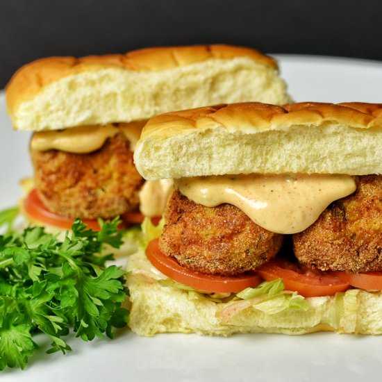 Cajun Feied Tuna "Mini" Po Boys - Recipe photo by dudethatcookz