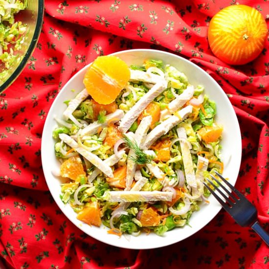 Cured Sprouts+Clementines+Turkey - Recipe photo by everydayhealthyrecipes